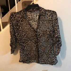 Heartsoul, Animal Print Button-Down